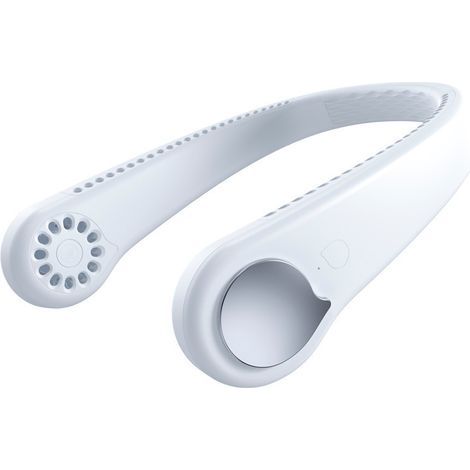 Ventilador de cuello portátil sin aspas con flujo de aire de 360°, mini ventilador eléctrico recargable por USB, ventilador de cuello manos libres (1/5)
