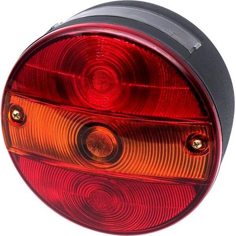 Rückleuchte links, rund, Ø 142 mm orange/rot, zum Anschrauben Waś 1400681200 (1/5)