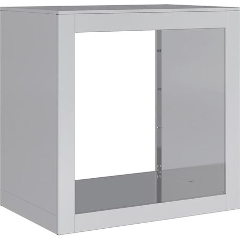 vidaXL Rastrelliera per Legna 60x40x60 cm in Acciaio Zincato