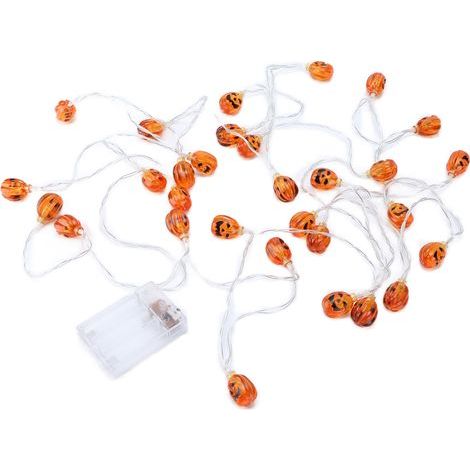 Guirlande lumineuse citrouille LED Décoration d'Halloween Lanterne décorative d'intérieur en acrylique (1/5)