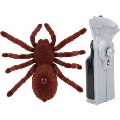 Araignée Halloween télécommandée 2CH effrayante et réaliste pour décor de fête (1/5)