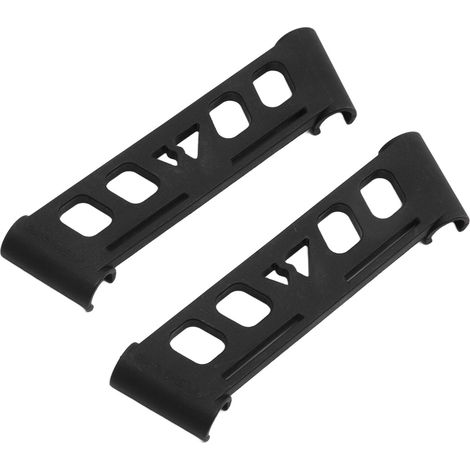 Lot de 2 supports de camping avec boucle latérale, en nylon noir, pour vaisselle portable d'extérieur. (1/5)