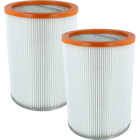 vhbw 2x filtro a pieghe piatte sostituisce Nilfisk R 637/1 per aspiratore - arancione / bianco (1/4)