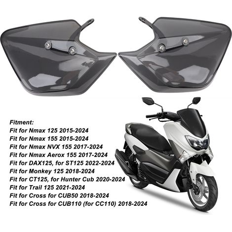 Protezioni per mani in ABS per moto DAX125 ST125 Monkey CT125 Trail Cross - 2 pezzi, protezione rinforzata, montaggio facile (1/5)
