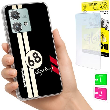 Funda para Motorola Edge 40 Neo con cubierta trasera y cristal 9H. (1/5)
