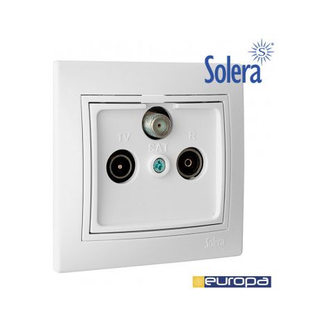 Toma final para satélite TV y radio  Solera E3/42936