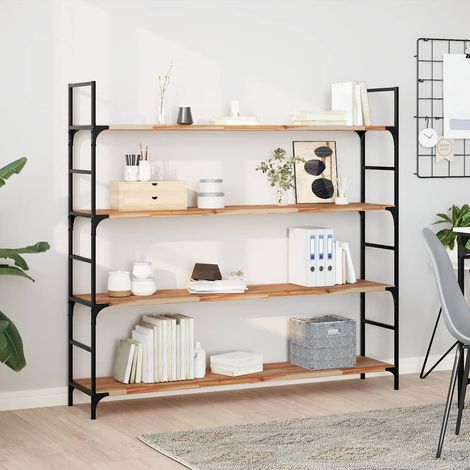 vidaXL Étagères flottantes 2 pcs 140x30x2 cm acacia massif à l'huile (1/5)