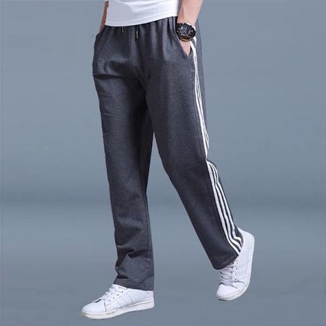 Herren-Jogginghose, lockere Passform, Übergröße, gerades Bein, Marineblau (bt) Tiefblau L Tiefblau (1/5)