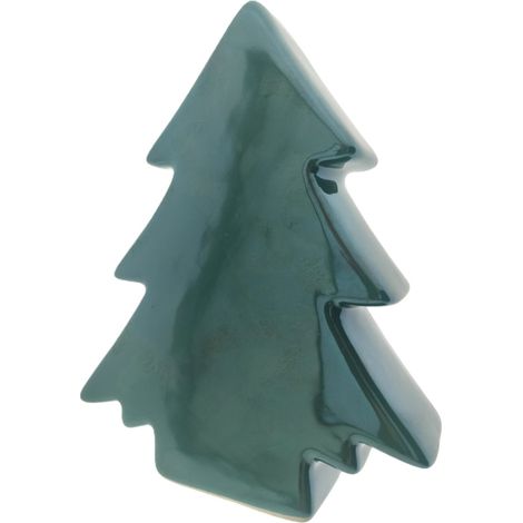 TrendLine Deko Keramikbaum 15 x 4 x 12 cm grün Figur