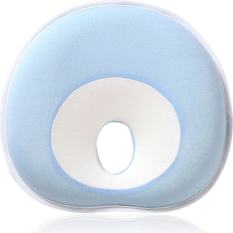 1 oreiller en mousse à mémoire de forme, ergonomique et respirant, pour bébé, lavable en machine, soutien cervical (1/5)