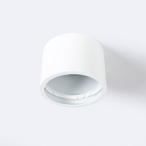 Collerette Downlight en Saillie Ronde pour Ampoule LED GU10 AR111  Blanc
