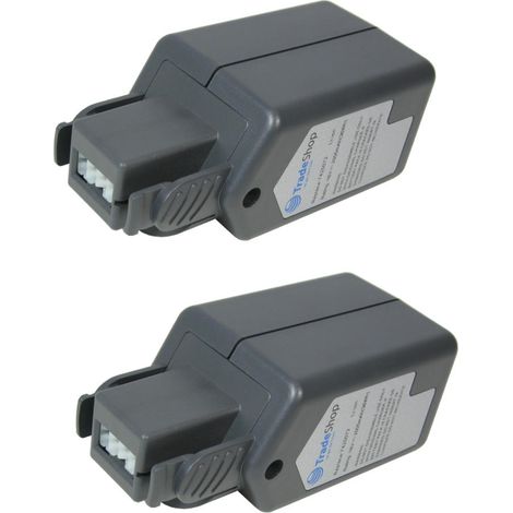 2x Trade-Shop Premium Akku 18V 2000mAh Li-Ion ersetzt Wolf Power Pack 3, 7420072, 7420090, 7420096 für Rasentrimmer LI-ION Power GT 815, GTB 815, Akku-Heckenschere LI-ION Power HSA 45 V (7420000) (1/4)