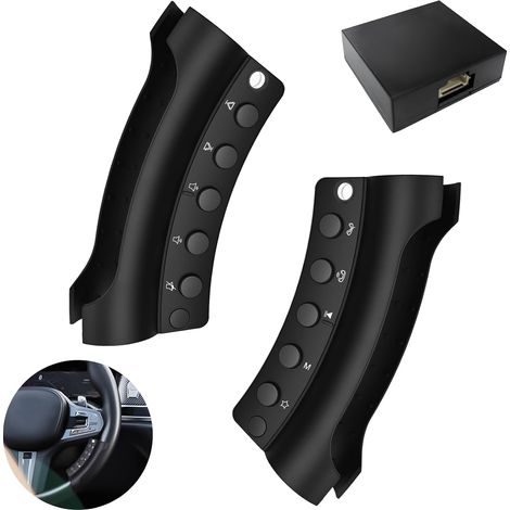 Wireless steering wheel remote control with signal indicator,  only supports portable car stereos and other Android car stereos,  Bluetooth interface function control (1/5)