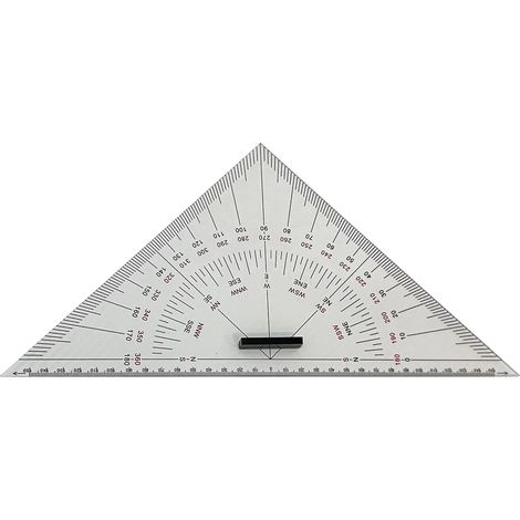 Équerre marine 300 mm, règle de dessin de cartes, mesure de distance, enseignement de la conception technique, grande taille - IMPA371008 300 mm/lot de 2 - (1/4)