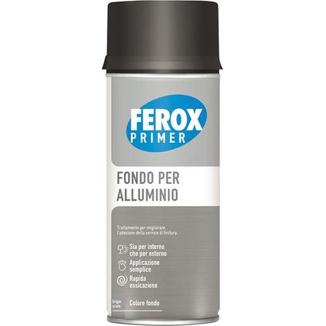 FONDO AGGRAPPANTE PRIMER SPRAY ML 400 LAMIERA ALLUMINIO AREXONS(GRIGIO)