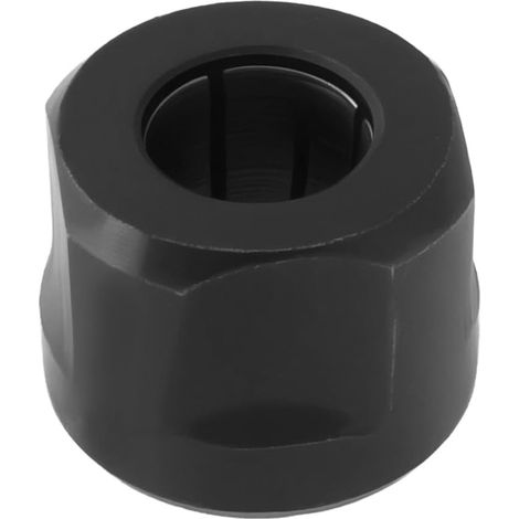 Écrou de serrage pour machine de gravure plongeante 1/2" compatible avec Makita modèle 3612 12,7 x 20 x 26,5 mm Noir (1/5)