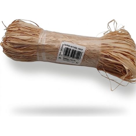 LEDUC LUBOT - Raphia naturel - 150g - Ref. 352458 - EAN 3261230503106 - Idéal pour liage décoratif et jardinage - Voir photos pour détails (1/3)