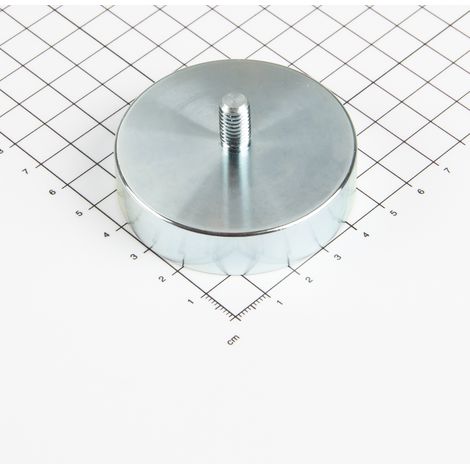 Magna-C Neodym Flachgreifer mit Gewindezapfen Ø60x15mm (1/4)
