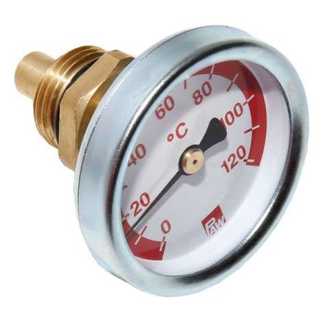 PAW Zeigerthermometer 1/2'' Ø50 mm mit roter Skala passend für PAW K2, K3, K5 und K7 21711