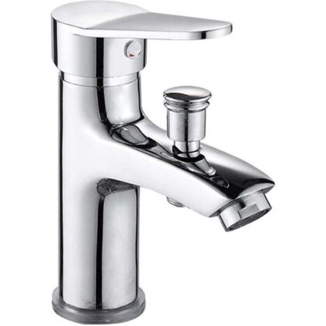 BUNTHAUS Brausebatterie, Wannen-/Brausebatterie, Einlochmontage, Chrom, Einhebel-Wannenbatterie (1/4)