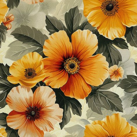 Outdoor dekostoffe oxford - Motiv Blumen I DX5245 (1/5)