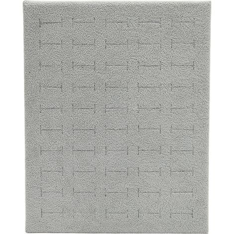 Porte-bagues présentoir 50 alvéoles, organiseur de rangement pour bijoux et boucles d'oreilles, coffret de bureau ou chambre à coucher (1/5)