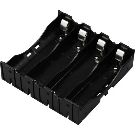 TRU COMPONENTS TC-13220720 Portabatteria 4x 18650 Contatto polo (L x L x A) 78 x 79 x 21 mm (1/2)