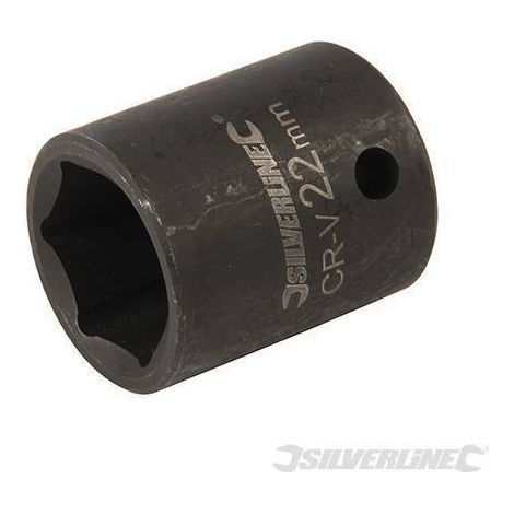 INSERTO METRICO ESAGONALE CHIAVE A BUSSOLA 1/2'' 22 mm FORO LATERALE 846 SILV