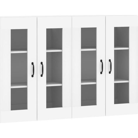 Maison Exclusive - Armadietti a Parete 2 pz Biancin Legno Multistrato