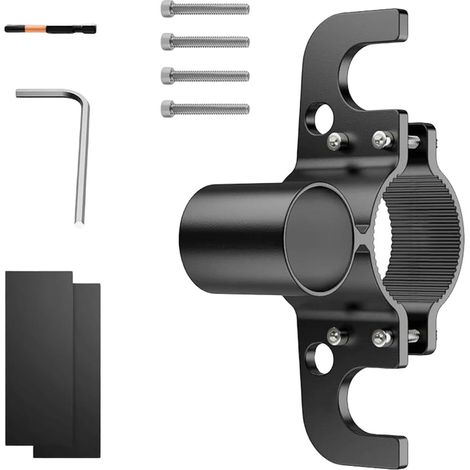 Rangement de chaîne de remorque en aluminium robuste pour récepteur de 5,1 cm et 5,1 cm avec couvercle de connecteur 7 voies et matériel de montage inclus Accessoire de camping utilitaire (1/4)