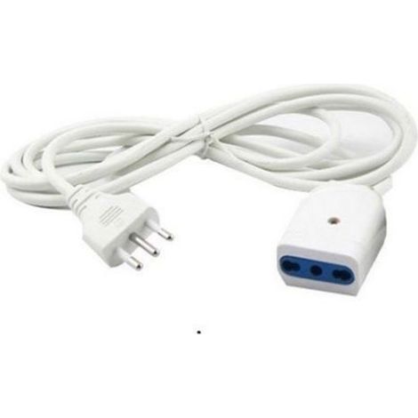 Prolunga lineare 3 MT spina 10A 10/16A bipasso 250V 2pt