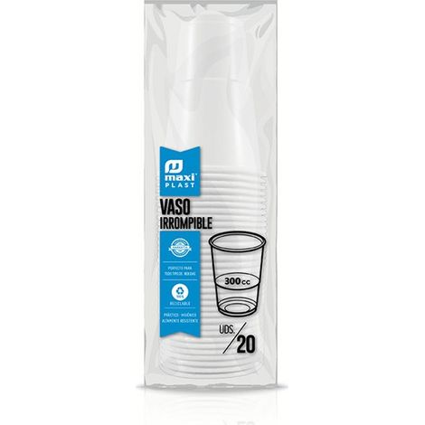 BICCHIERE USA E GETTA PP IRROPM BL C/20 - 300 CM3