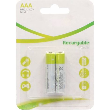 CSS 106005006 Batterie rechargeable GSC HR03 (AAA) 1,2V 800mAh Blister 2uds