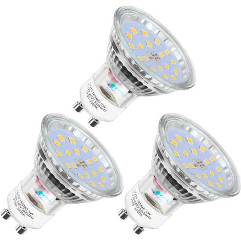 KLVGTIFS PU - Ampoules LED GU10, 5 W équivalent à 50 W, blanc chaud 2700 K, angle de diffusion de 120° (1/5)