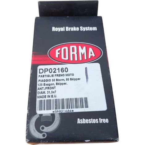 Pastigle freno moto per piaggio 50 storm 80 skipper 125 exagon skipper (1/4)