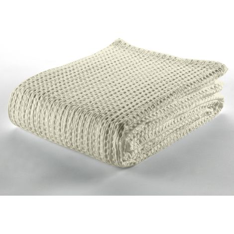 Colcha tejida Banús color Crema. Cama de 105 cm (1/3)