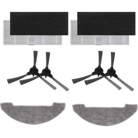 FENOPLASTICAKit d'Accessoires pour Proscenic 850T avec 2 Brosse Principale 4 Filtre Hepa 6 Brosse Latérale 4 Chiffon de Vadrouille (1/5)