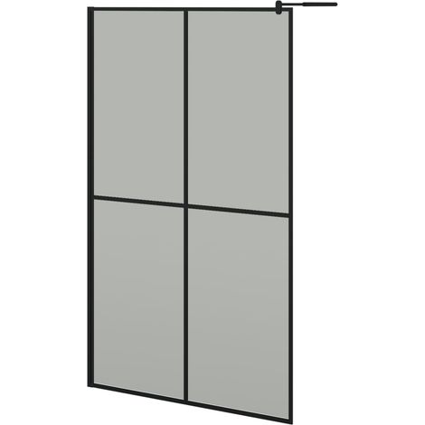 vidaXL Cabina Doccia 118x190 cm con Vetro Temperato Scuro (1/5)