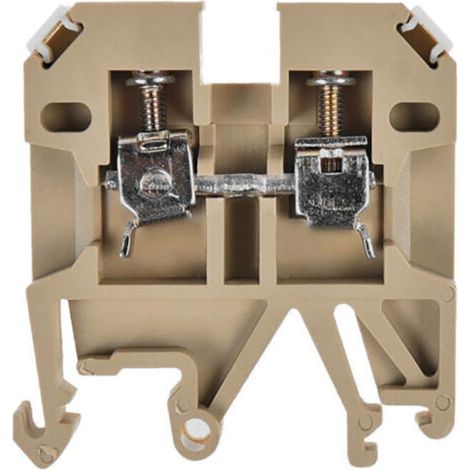 Durchgangsklemme Schraubanschluss 2 Anschlüsse 2,5mm² Querschnitt Braun (1/5)