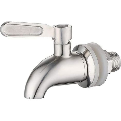 Distributeur d'eau du robinet rotatif en acier inoxydable 304 – Pour vin, bière, jus de fruit – Diamètre 16mm – Résiste à 50 millions de retournements (1/4)