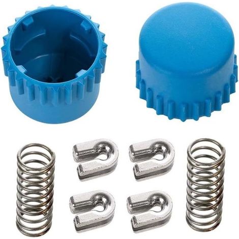 Couvre-tête de débroussailleuse pour T25 T35 Secure (remplacement) Mécanisme d'alimentation à chocs, verrouillage de bobine à ressort, compatible avec T25/T35, avancement de ligne lisse (1/5)
