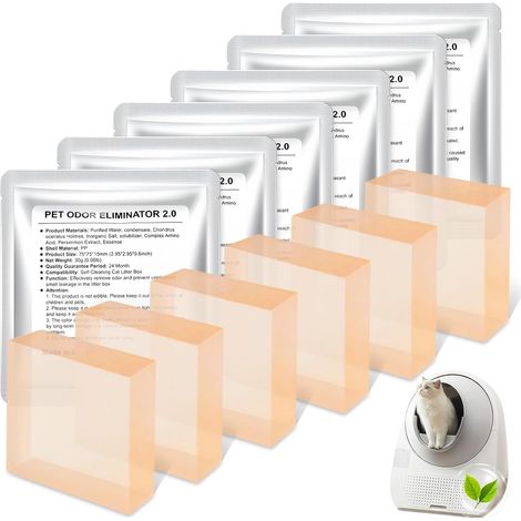 6 Packs N50 Air Freshener Self Cleaning Litter Tray for Max 2/Max, High Security, Non-Irritating, Cat Urine Odor Eliminator (1/5)