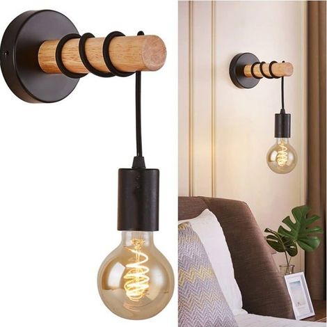 Lustre suspension noir avec douille E27 compatible LED jusqu'à 60W - sans ampoule (1/5)