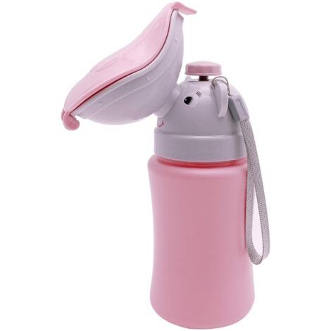 Urinoir Enfant Portable Bébé Enfant Toilettes d'Urgence Portative Pot de Voyage Hygiénique d'Urinoir de Pot de Bébé d'Enfant pour Voyage,Voiture,Camping, Fille (1/5)
