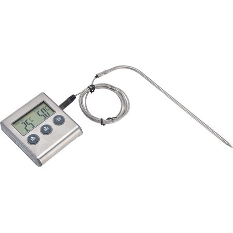 Digitales Lebensmittelthermometer mit Touchscreen, hohe Präzision, wasserdicht, tragbar für Fleisch, Backen, Grillen und Kochen (1/5)