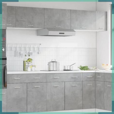 856115 Armoire suspendue 'Lyon' Gris béton 60 x 31 x 40 cm Bois d'ingénierie (1/5)