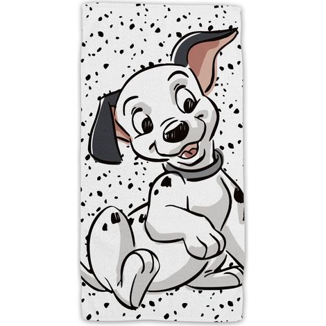 101 Dalmatians Baumwolle Strandtuch Frottee Badetuch mit Premium Druck, 70x140 cm