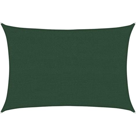 Maison Exclusive - Vela Parasole 160 g/m² Verde Scuro 4x5 m in HDPE (1/5)