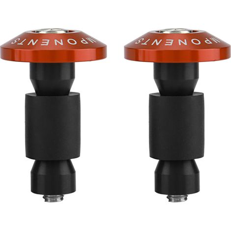 22 mm (7/8 Zoll) Motorrad-Lenkerendstopfen, Schiebekappen für Renn-, Quad- und Offroad-Fahrzeuge, Orange (1/5)