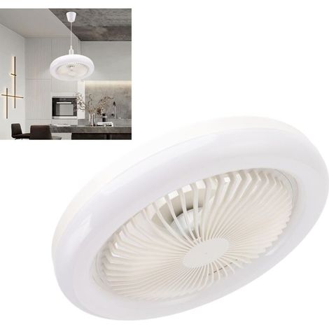 Ceiling Fans with Remote Control, 36W 9.8 Inch Ceiling Fan, Small Silent LED Fan Light, E27 Socket for Bedroom (1/5)